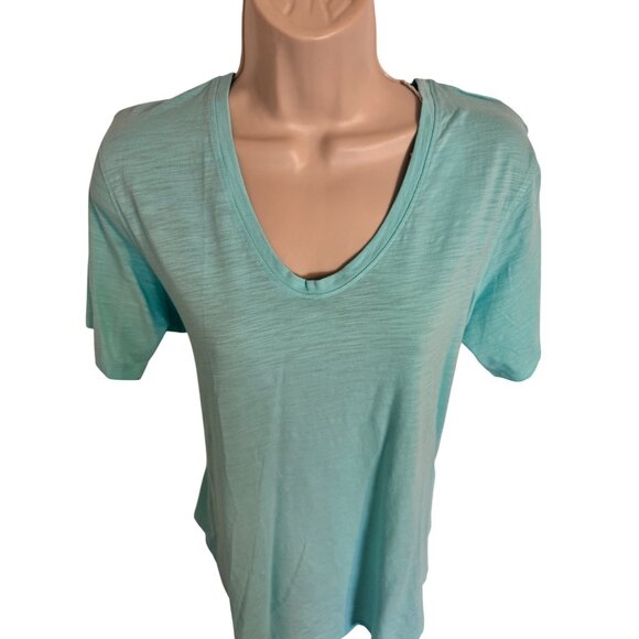 Tasc longline T Size Large Joyful Blue Activewear NWT $58 - Picture 5 of 7